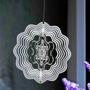 Sacred Geometric Metatrons Cube Wind Chime