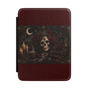 Dark Romance Skull with Roses Kindle Cases