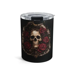 Skull with Red Roses Tumblr 10 oz.